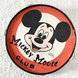 Vintage Walt Disney Productions Mickey Mouse Club Paper Tambourine